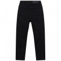 Jeans with print on leg KARL LAGERFELD KIDS for BOY