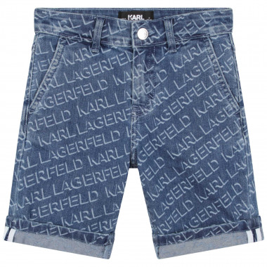 Bermuda in jeans stampati KARL LAGERFELD KIDS Per RAGAZZO
