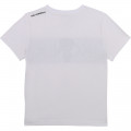 T-shirt stampata con logo KARL LAGERFELD KIDS Per RAGAZZO