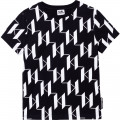T-shirt in cotone bio stampata KARL LAGERFELD KIDS Per RAGAZZO