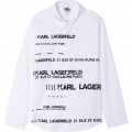 Camicia in popeline KARL LAGERFELD KIDS Per RAGAZZO