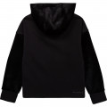 Kapuzen-Sweatshirt aus zweierlei Materialien KARL LAGERFELD KIDS Für JUNGE