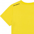 Camiseta de algodón ecológico KARL LARGERFELD KIDS para NIÑO
