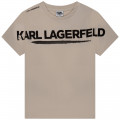 T-shirt van biokatoen KARL LAGERFELD KIDS Voor