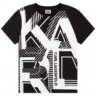 T-shirt in cotone bio KARL LAGERFELD KIDS Per RAGAZZO