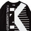 Suéter de algodón ecológico KARL LARGERFELD KIDS para NIÑO