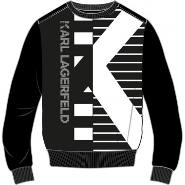 Sweater van biokatoen KARL LAGERFELD KIDS Voor