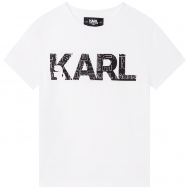 Camiseta algodón manga corta KARL LARGERFELD KIDS para NIÑO
