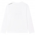 Long-sleeved cotton T-shirt KARL LAGERFELD KIDS for BOY