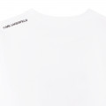 T-shirt coton manches longues KARL LAGERFELD KIDS pour GARCON
