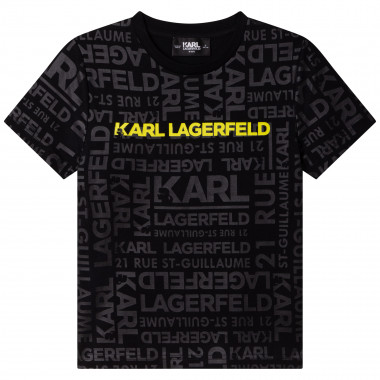 Baumwoll-T-Shirt mit Print KARL LAGERFELD KIDS Für JUNGE