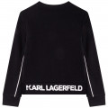 Sweat-shirt en coton KARL LAGERFELD KIDS pour GARCON