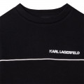 Sweat-shirt en coton KARL LAGERFELD KIDS pour GARCON