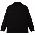 Zip-up overshirt with pocket KARL LAGERFELD KIDS for BOY