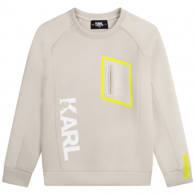 Sweatshirt with pocket KARL LAGERFELD KIDS for BOY