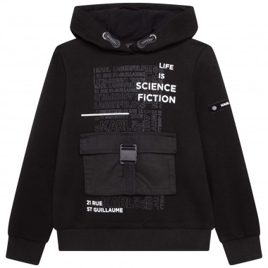Sweatshirt with clipped pocket KARL LAGERFELD KIDS for BOY