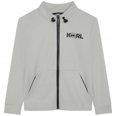 Knitted jogging cardigan KARL LAGERFELD KIDS for BOY