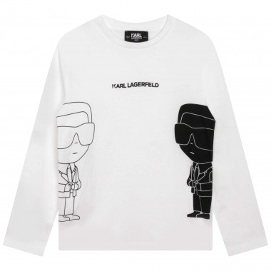 Long-sleeved T-shirt KARL LAGERFELD KIDS for BOY