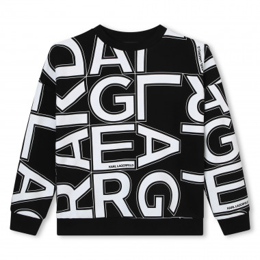 Printed round-neck sweatshirt KARL LAGERFELD KIDS for BOY