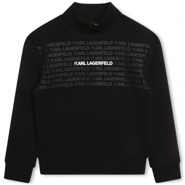 Mock polo-neck sweatshirt KARL LAGERFELD KIDS for BOY