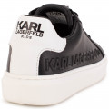 Low Sneaker aus Leder KARL LAGERFELD KIDS Für JUNGE