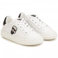 Leather trainers KARL LAGERFELD KIDS for BOY