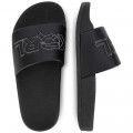 Logo branded slide sandals KARL LAGERFELD KIDS for BOY