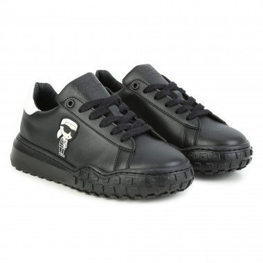 Lace-up leather trainers  for 
