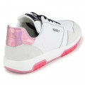 Low-top leather trainers KARL LAGERFELD KIDS for GIRL