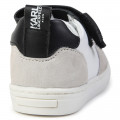 Sneakers di pelle con lacci KARL LAGERFELD KIDS Per UNISEX