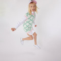 Patterned cotton dress KARL LAGERFELD KIDS for GIRL