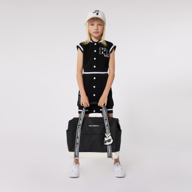 Short fitted button-down dress KARL LAGERFELD KIDS for GIRL