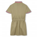 Zip-up dress with shirt collar KARL LAGERFELD KIDS for GIRL