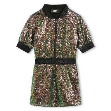Dress with changing sequins KARL LAGERFELD KIDS for GIRL