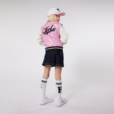 Short cotton denim skirt KARL LAGERFELD KIDS for GIRL