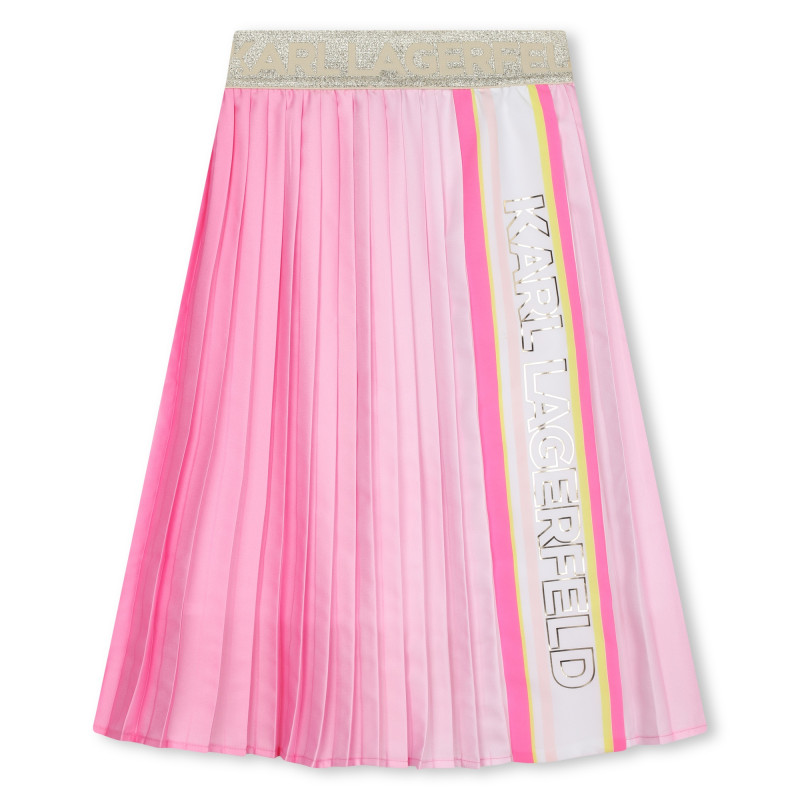 KARL LAGERFELD KIDS Colour gradient pleated skirt girl pink - | Kids around