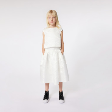 Monogram print midi skirt KARL LAGERFELD KIDS for GIRL