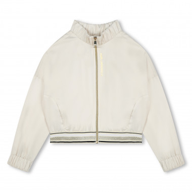 Sweatshirt com fecho e strass KARL LAGERFELD KIDS para RAPARIGA