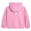 Zip-up hooded sweatshirt KARL LAGERFELD KIDS for GIRL