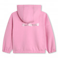 Zip-up hooded sweatshirt KARL LAGERFELD KIDS for GIRL