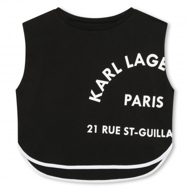 T-shirt sem mangas estampada KARL LAGERFELD KIDS para RAPARIGA