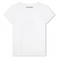 T-shirt con stampa frontale KARL LAGERFELD KIDS Per BAMBINA