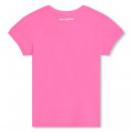 T-shirt met contrastboordjes KARL LAGERFELD KIDS Voor