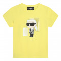 T-shirt met contrastboordjes KARL LAGERFELD KIDS Voor