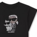 Top with diamanté illustration KARL LAGERFELD KIDS for GIRL