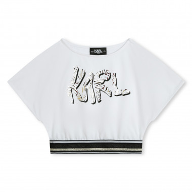 T-shirt con base elasticizzata KARL LAGERFELD KIDS Per BAMBINA