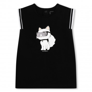 Straight dress with print KARL LAGERFELD KIDS for GIRL