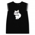 Vestido direito com estampado KARL LAGERFELD KIDS para RAPARIGA