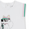 Vestido direito com estampado KARL LAGERFELD KIDS para RAPARIGA