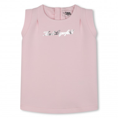Vestido curto em algodão KARL LAGERFELD KIDS para RAPARIGA